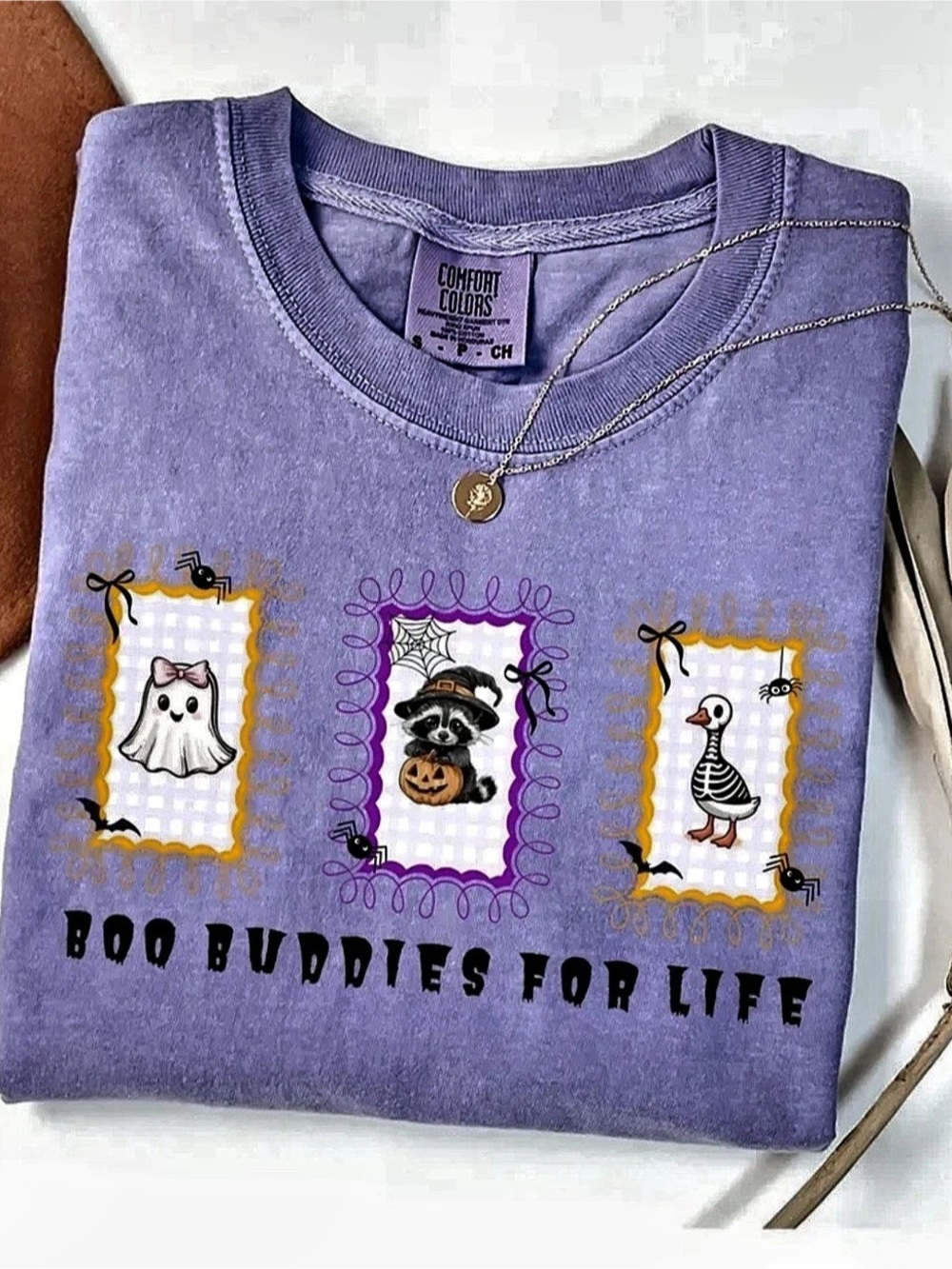 Comfort Colors Violet Halloween Graphic Tee